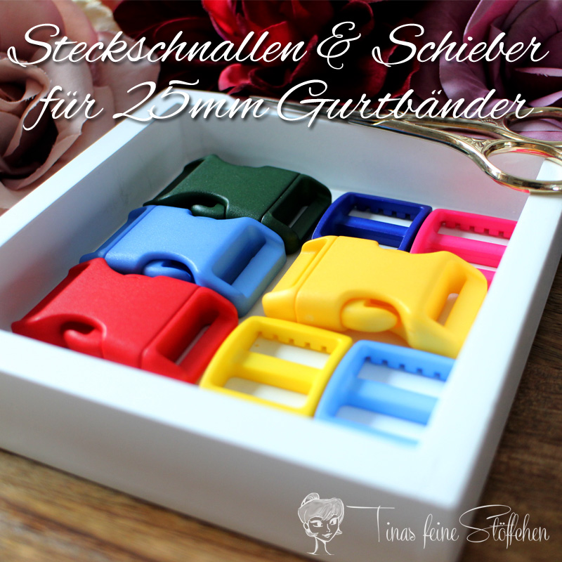 Steckschnallen & Schieber für 25mm Gurtbänder