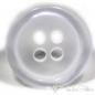 Preview: Set of 5 plastic button pearl white semi-transparent 15mm - 4 holes