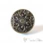 Preview: Metal Jeans button, antique bronze, Ø ca. 17mm, rosette