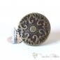 Preview: Metal Jeans button, antique bronze, Ø ca. 17mm, rosette