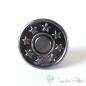 Preview: Metal Jeans button, dark silver, Ø ca. 17mm, stars