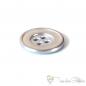 Preview: Metal button 15mm - silver 4-hole, flatback