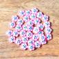 Preview: 12mm plastic button flower, 2-hole three-coloured