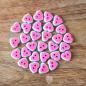 Preview: Very sweet 11mm heart button pink