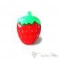 Preview: Plastic button strawberry, approx. 21x15mm