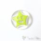 Preview: Plastic button star smiley transparent-light green, Ø approx. 14mm