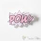 Preview: Funny "POW!" cartoon brooch for bags or jackets