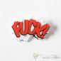 Preview: Funny "FUCK!" cartoon brooch for bags or jackets