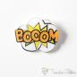 Preview: Funny "BOOOM" cartoon brooch for bags or jackets