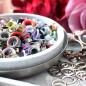 Preview: 10mm silver eyelets with washer - set of 10