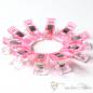 Preview: Set of 10 pink fabric clips "Wonder Clips" - ca. 2,7cm length