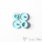 Preview: Set of 10 KAM-Snaps T5 light turquoise - Ø 12,4mm