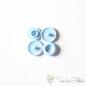 Preview: Set of 10 KAM-Snaps T5 baby blue - Ø 12,4mm