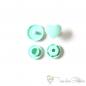 Preview: Set of 10 KAM-Snaps T5 hearts mint - Ø 12,4mm