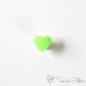 Preview: Set of 10 KAM-Snaps T5 hearts light green - Ø 12,4mm