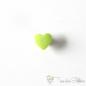 Preview: Set of 10 KAM-Snaps T5 hearts green - Ø 12,4mm