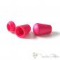 Preview: 2 pcs. Hoodie cord plastic endcap pink with closure for 5mm hoodie cords