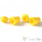 Preview: 2 pcs. Hoodie cord plastic endcap yellow with closure for 5mm hoodie cords