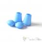 Preview: 2 pcs. Hoodie cord plastic endcap light blue with closure for 5mm hoodie cords