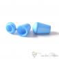 Preview: 2 pcs. Hoodie cord plastic endcap light blue with closure for 5mm hoodie cords