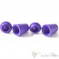 Preview: 2 pcs. Hoodie cord plastic endcap purple with closure for 5mm hoodie cords