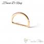 Preview: D Ring 25mm gold