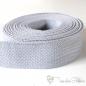 Preview: 38mm soft light grey belt strap