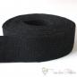 Preview: 38mm soft black belt strap