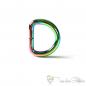 Preview: Rainbow metal D-Ring for 25mm webbings - thickness version