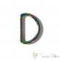 Preview: Rainbow metal D-Ring for 38mm webbings - thickness version