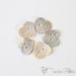 Preview: set of 5 mother-of-pearl heart buttons - 15mm - 2 holes