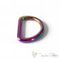 Preview: Rainbow metal D-Ring for 25mm webbings