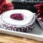 Preview: Beautiful elastic band with leopard pattern - 2,5cm width