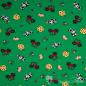 Preview: 1 meter coupon - cotton jersey green with animals and tractors