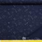 Preview: 0,5 meter cotton jersey Glow in the Dark - navy with rockets, stars and planets