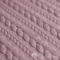 Preview: 0,5 meter Jacquard knitted fabric with plait pattern dusty pink