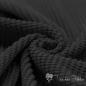 Preview: 0,5 meter Cotton wide knit - Knit Jacquard - black