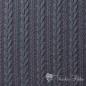 Preview: 0,5 meter Jacquard knitted fabric with plait pattern Jeans melange