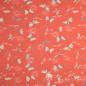 Preview: 0.5 meter cotton jersey orange with flowers and butterflies