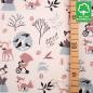 Preview: 0,5 meter organic cotton jersey with Little Red Riding Hood in pastel shades