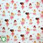 Preview: 0,5 meter Cotton jersey GOTS digital print ballerina white