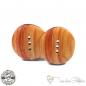 Preview: 2 pieces handmade Bahia rosewood buttons - 3 holes