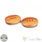 Preview: 2 pieces handmade Bahia rosewood buttons - 3 holes