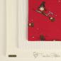 Preview: French Terry fabric package red with funny witches and offwhite combination fabric with coarse knitted cuffs