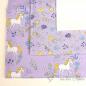 Preview: Cotton jesery fabric package lilac with unicorns