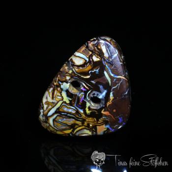 Yowah Boulder Opal Button - 25,70ct - 2 holes