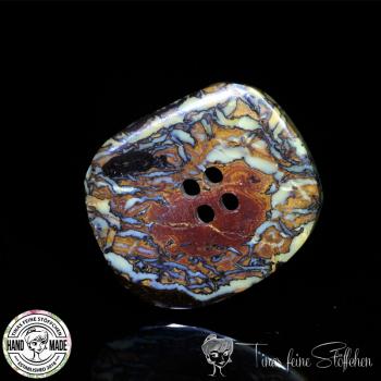 Yowah Boulder Opal Button - 25,85ct - 4 holes