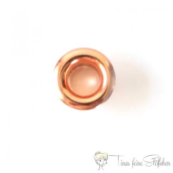 Rosé 5mm Ösen mit Scheibe - 10er Set