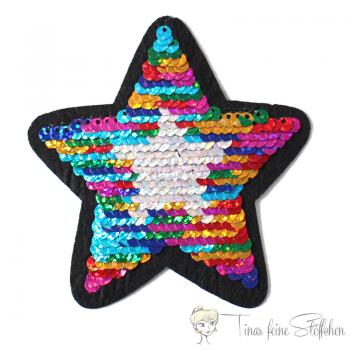 Star reversible sequins application for ironing on