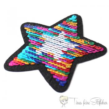 Star reversible sequins application for ironing on